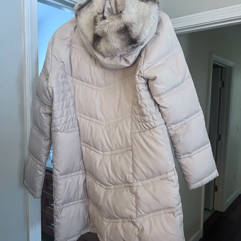 Cream Hooded Jacket